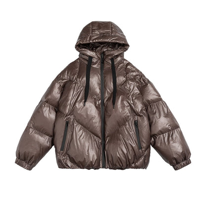 Unisex Coat Loose Hooded Cotton-Padded Coat Winter