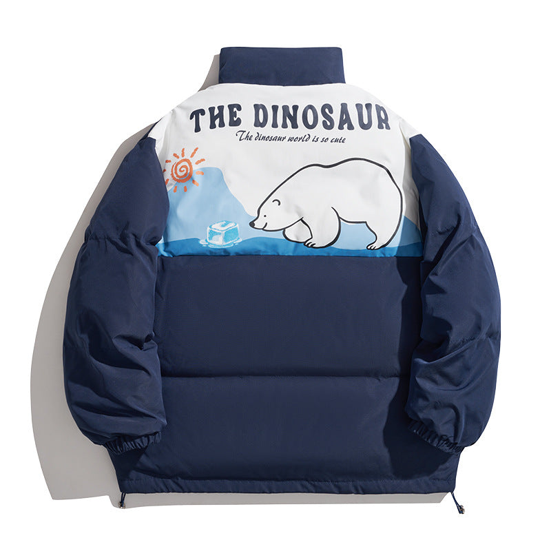 Unisex Coat Youth University Style Thickened Cotton Jacket