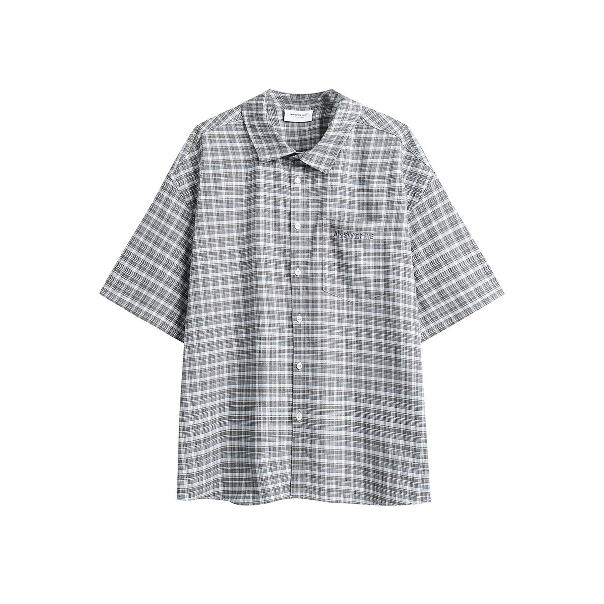 Unisex Shirt Retro Plaid Loose Casual