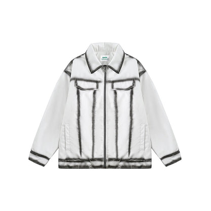 Unisex Coat Loose Retro Winter PU Leather Jacket