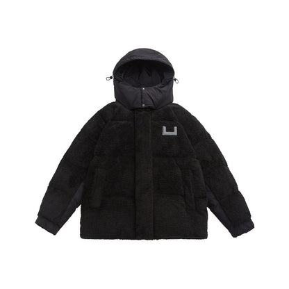 Unisex Coat Winter Student Loose Thick Couple Lamb Wool