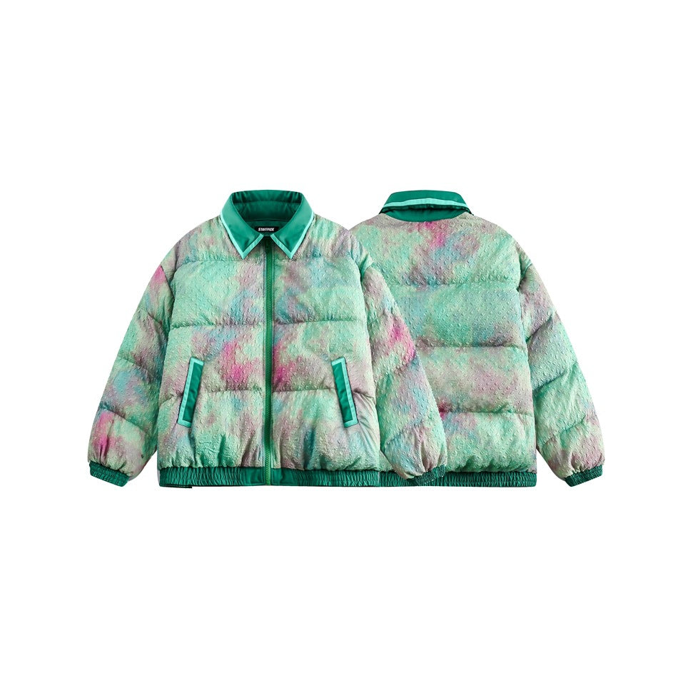 Unisex Coat Thickened Warm Lapel Cotton-Padded Jacket