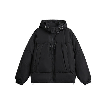 Unisex Coat Loose Removable Sleeves Cotton Jacket