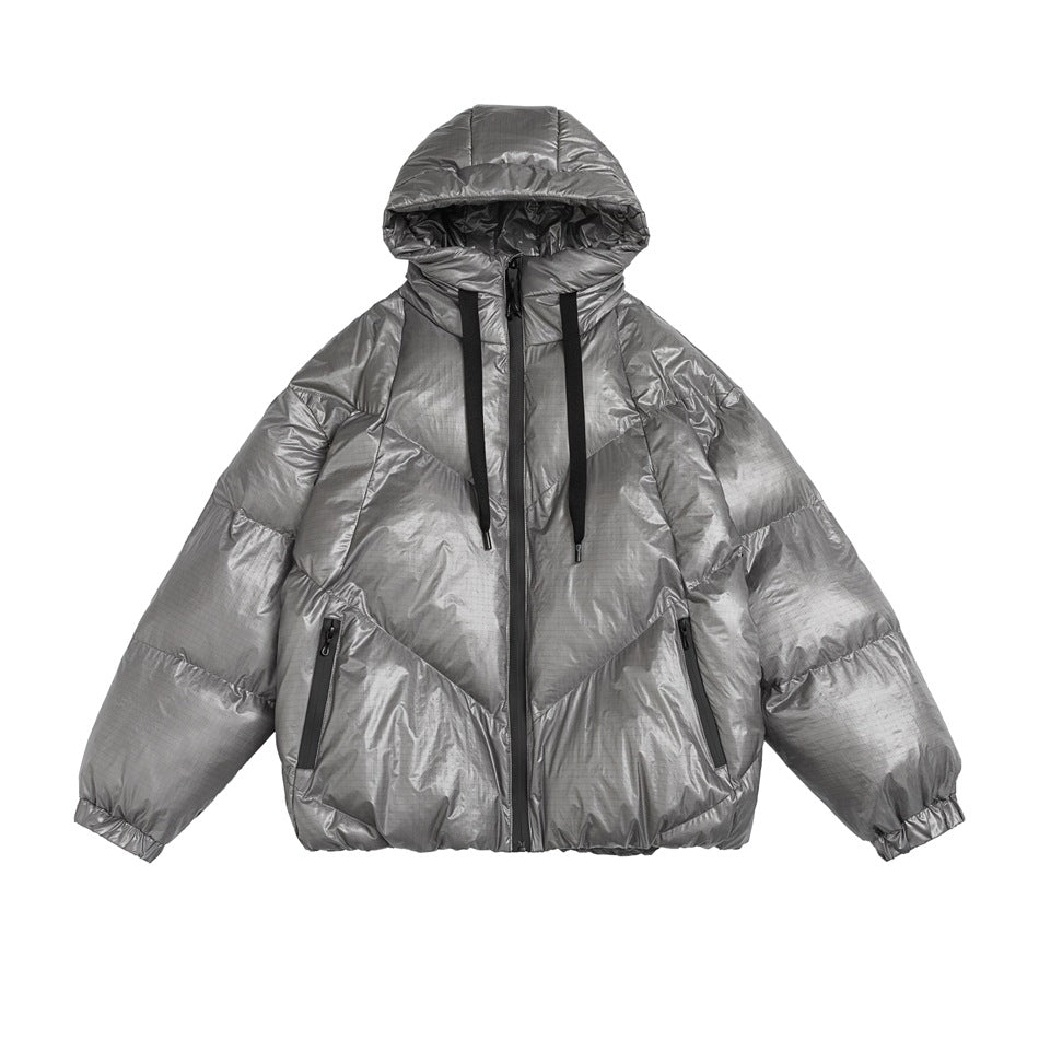 Unisex Coat Loose Hooded Cotton-Padded Coat Winter