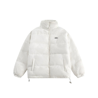 Unisex Coat Winter Coat Warm and Loose Stand Collar