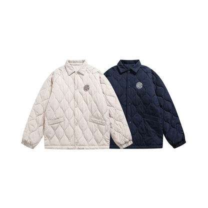 Unisex Coat Winter Couple Lightweight Cotton-Padded Jacket