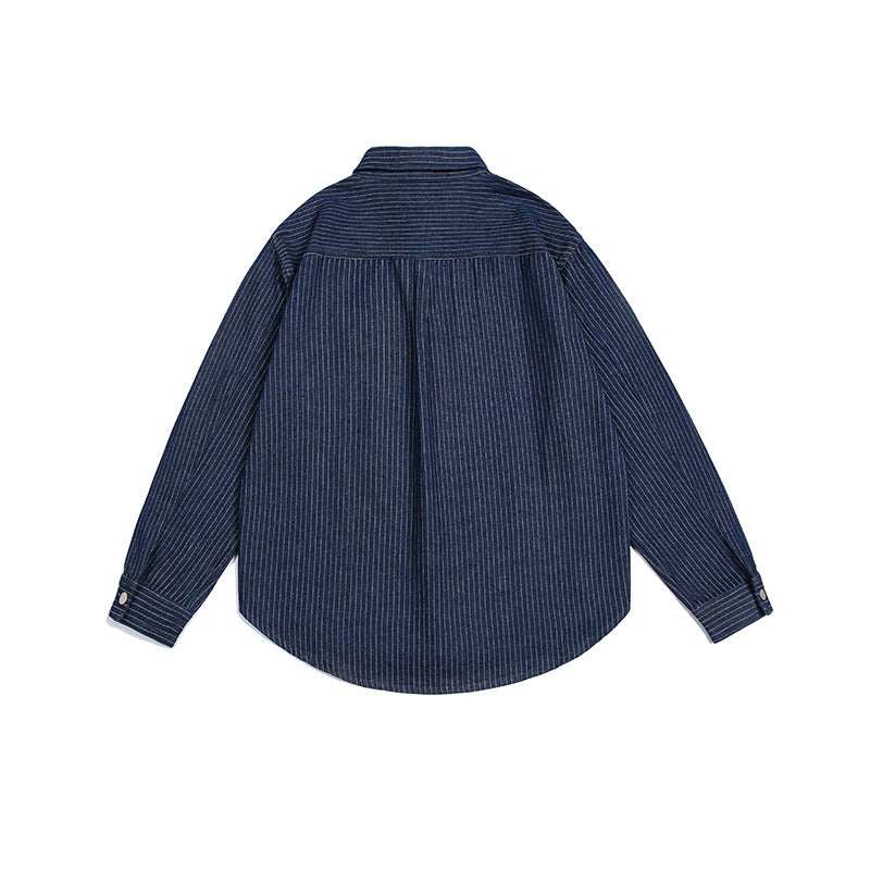 Unisex Shirt Vintage Loose Denim Jacket
