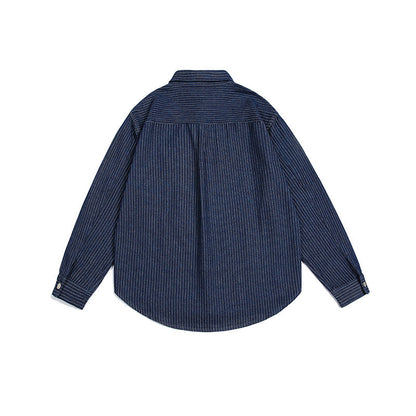 Unisex Shirt Vintage Loose Denim Jacket