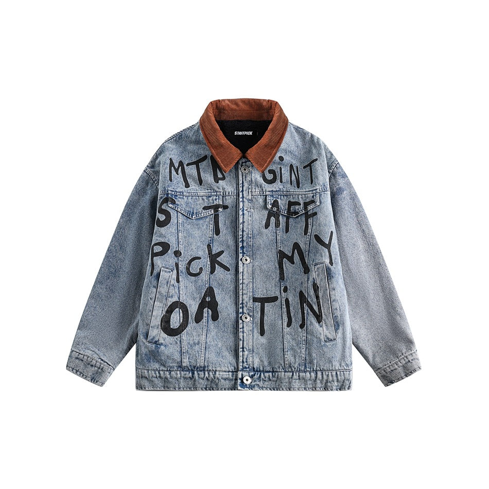 Unisex Coat Do the Old Cowboy Coat Couple Loose Thick
