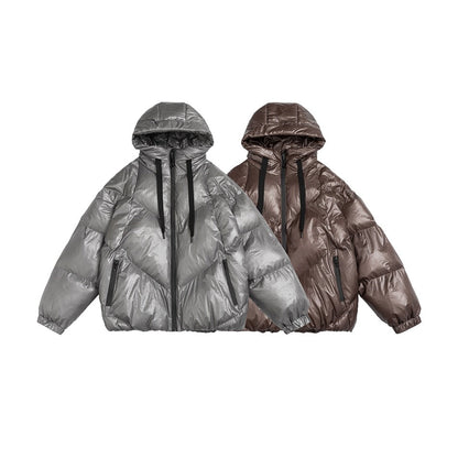 Unisex Coat Loose Hooded Cotton-Padded Coat Winter
