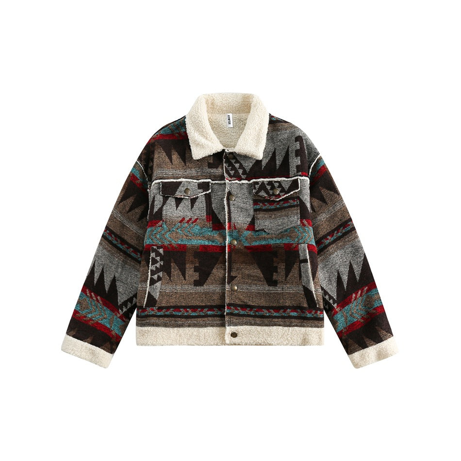 Unisex Coat Loose Cotton Coat Couple Coat