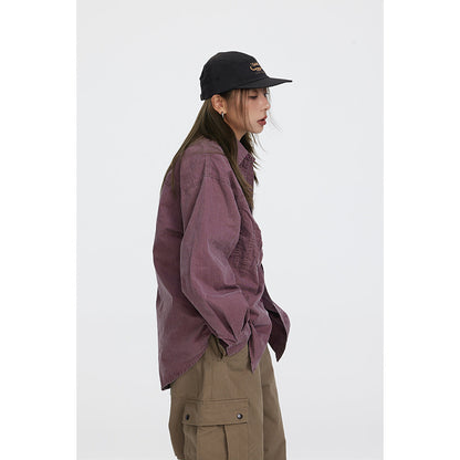 Unisex Shirt Retro Loose Casual