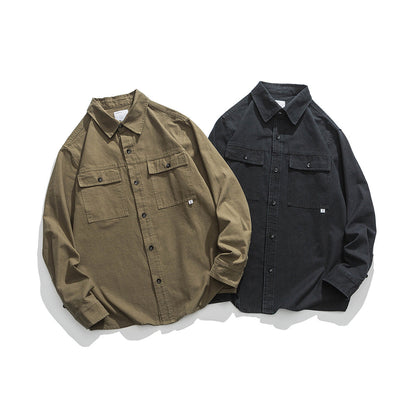 Unisex Shirt Retro Baggy Coat Casual
