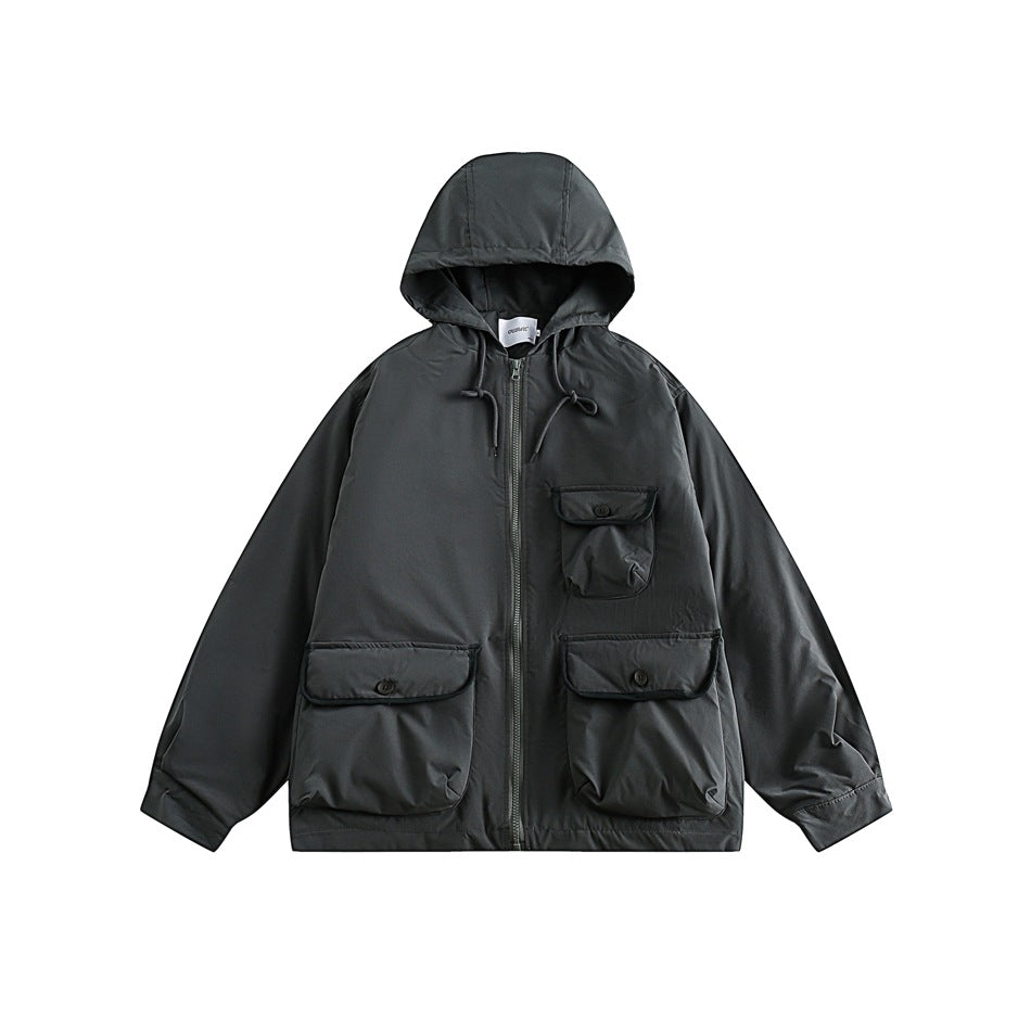 Unisex Coat Loose Winter Cotton Hooded