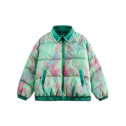 Unisex Coat Thickened Warm Lapel Cotton-Padded Jacket