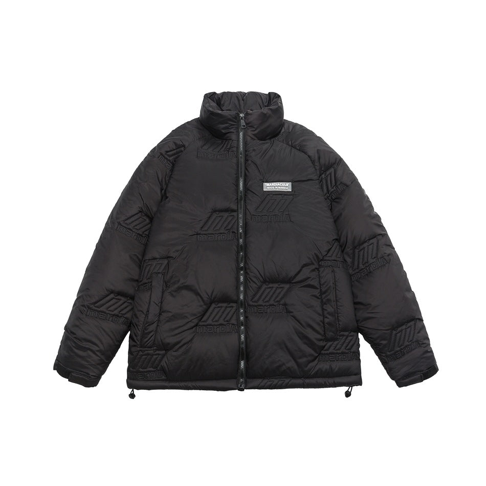 Unisex Coat Thickened Winter Stand-up Collar Cotton-Padded Coat Couple