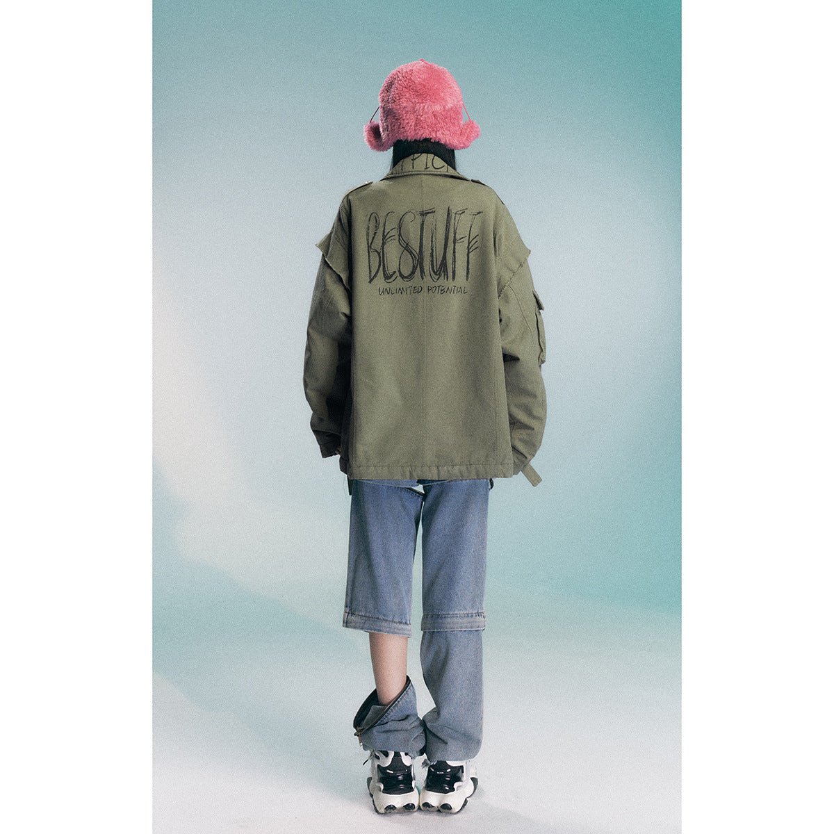 Unisex Coat Overalls Loose Winter Cotton Dress