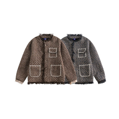 Unisex Coat Burr Coat Winter Cotton Dress