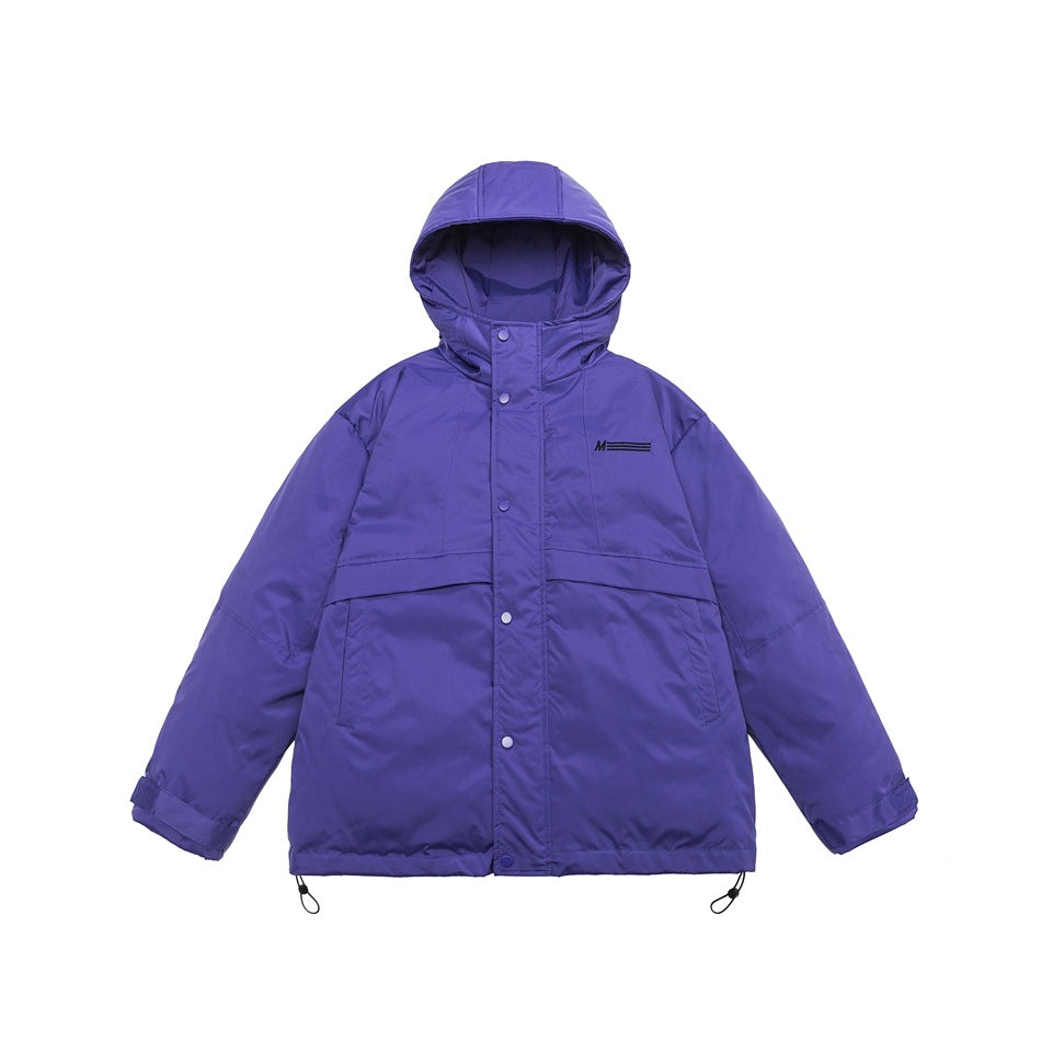 Unisex Coat Loose Thick Hooded Cotton Jacket Couple
