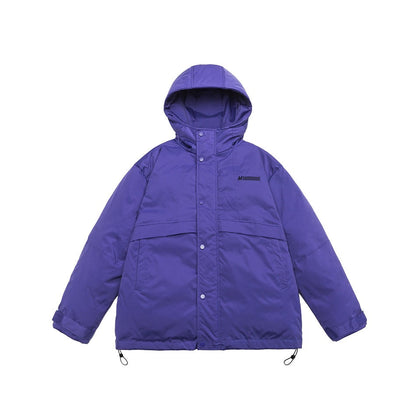 Unisex Coat Loose Thick Hooded Cotton Jacket Couple