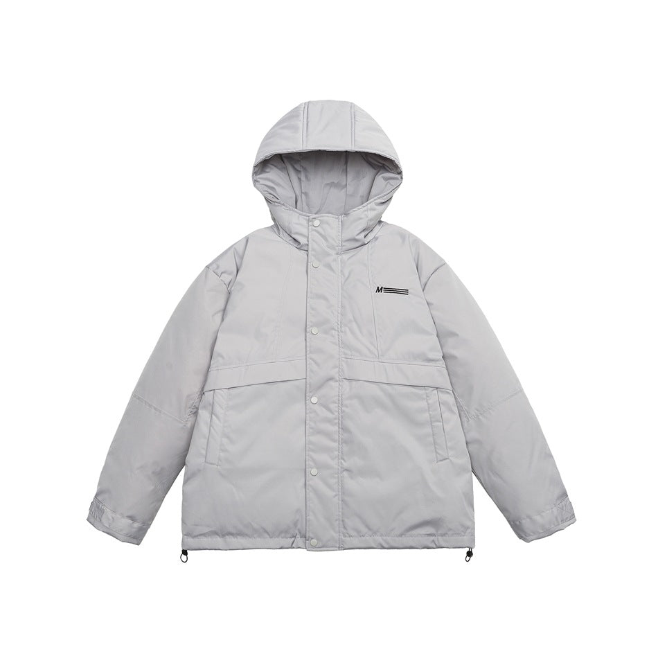 Unisex Coat Loose Thick Hooded Cotton Jacket Couple