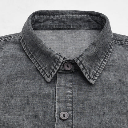 Unisex Shirt Heavy Pocket Loose Denim