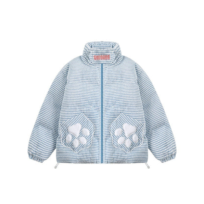 Unisex Coat Cute Hand-Shaped Brush Pocket Cotton Padded Jacket Thickened