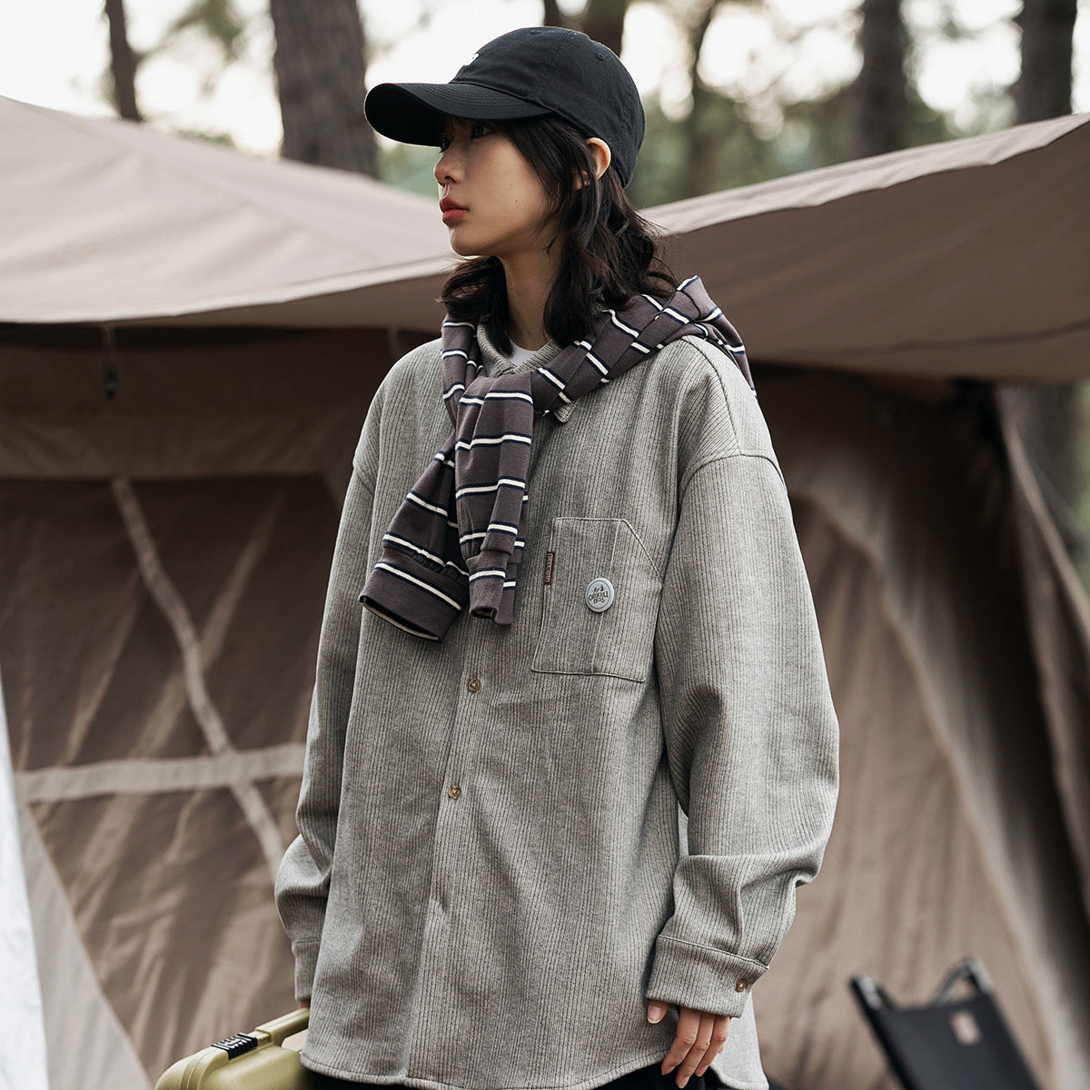 Unisex Shirt Retro Loose Casual