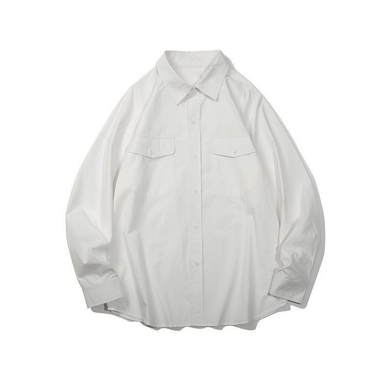 Unisex Shirt Cotton Loose Casual