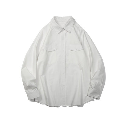 Unisex Shirt Cotton Loose Casual