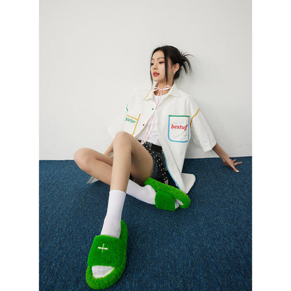 Unisex Shirt Cute Loose Summer Coat