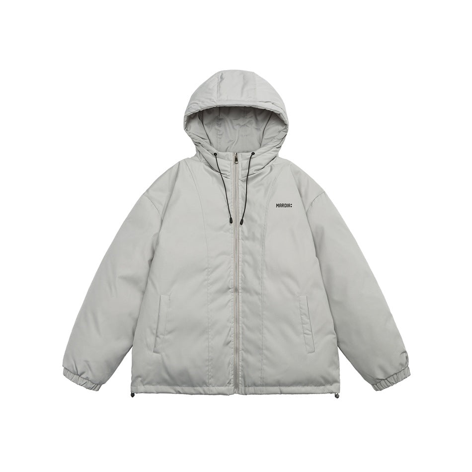 Unisex Coat Loose Hooded Winter Thick Cotton Clothing