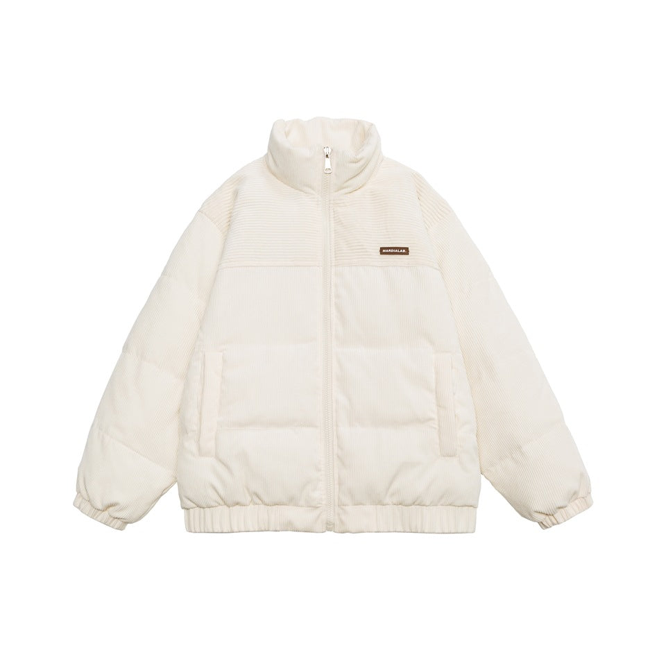 Unisex Coat Couple Loose Corduroy Coat