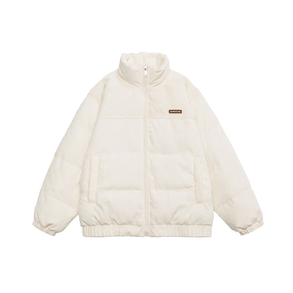 Unisex Coat Couple Loose Corduroy Coat