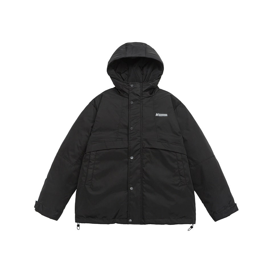 Unisex Coat Loose Thick Hooded Cotton Jacket Couple