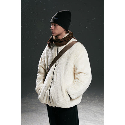 Unisex Coat Retro Loose Winter Cotton Dress Coat for Men