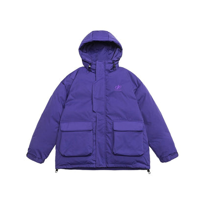 Unisex Coat Loose Men's and Women's Same Winter Thickened Hooded Cotton Jacket
