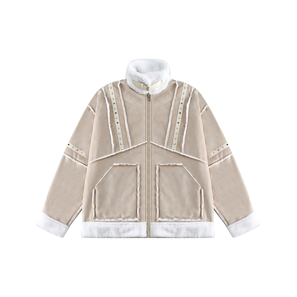 Unisex Coat Lamb Suede