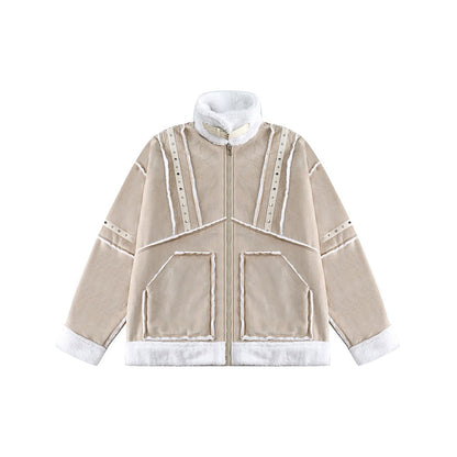 Unisex Coat Lamb Suede