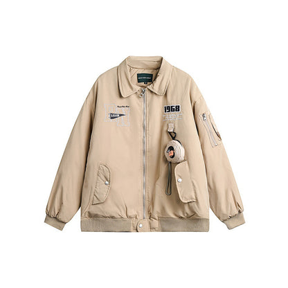 Unisex Coat Loose Cotton Coat