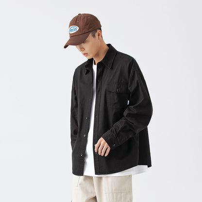 Unisex Shirt Retro Baggy Coat Casual