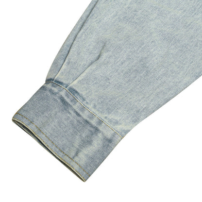 Unisex Shirt Heavy Retro Loose Denim Jacket