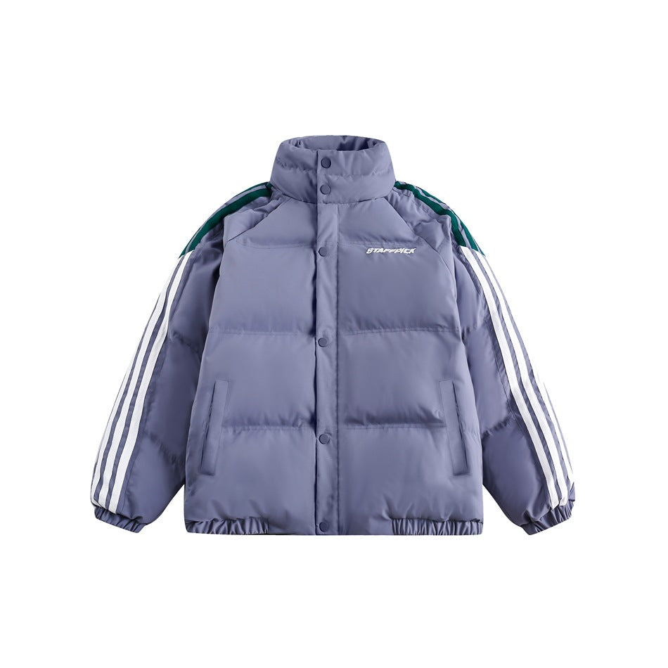 Unisex Coat Cotton Coat Winter Coat Couple Stand Collar