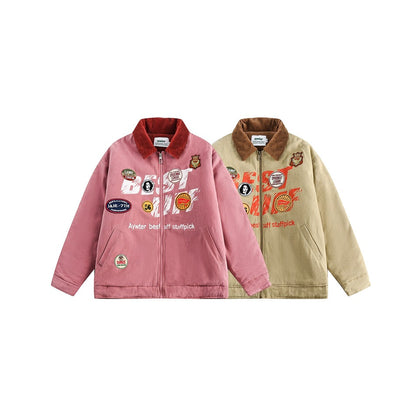 Unisex Coat Vintage Coat Loose Cotton Coat