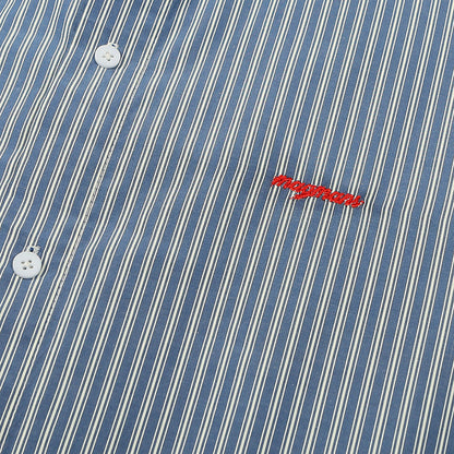 Unisex Shirt Cityboy Long Sleeve Casual All-Match Loose Striped