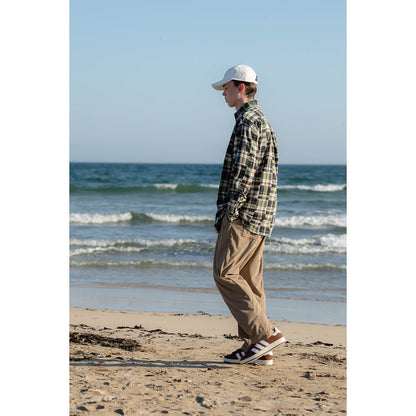 Unisex Shirt Vintage Cityboy Plaid Shirt Loose