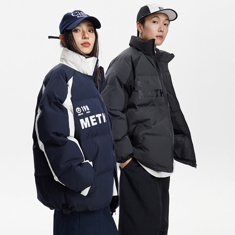 Unisex Coat Winter Warm Cotton-Padded Coat Thick Loose