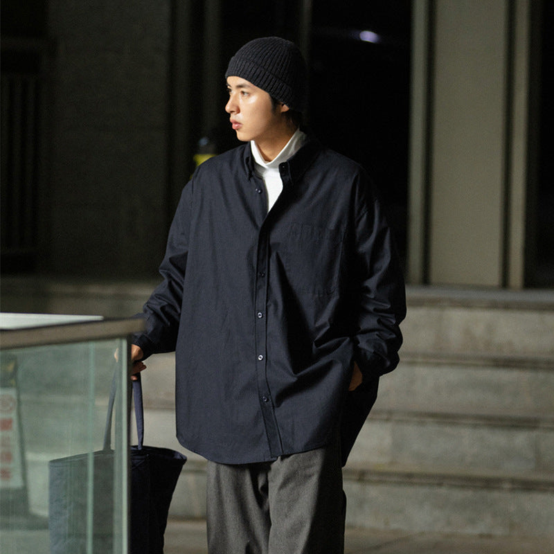 Unisex Shirt Cityboy Cotton Baggy Coat