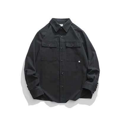 Unisex Shirt Retro Baggy Coat Casual