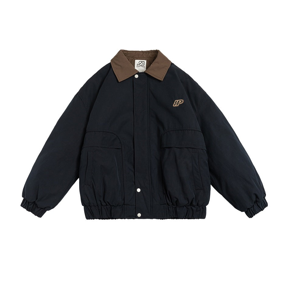 Unisex Coat Retro Lapels Loose Winter